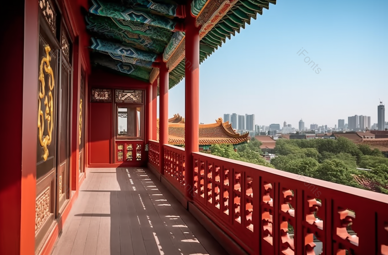 中国福州西禅寺500罗汉中国文化房屋建筑阳台走廊室外风景无人场景实拍图像摄影,高清,摄影图,摄影图片,图片大全,摄影图免费下载